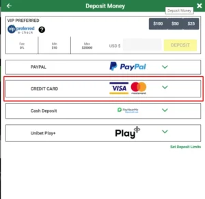 unibet carding method